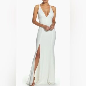 Ivory Dress The Population Evening Gown